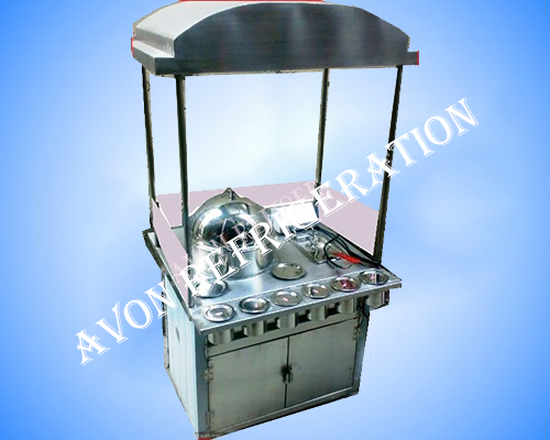 SS Corn momos Trolly With Fryer