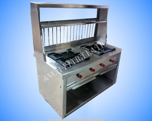 SS Two Burner Chaat Counter